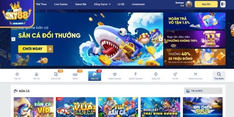 Đôi nét về đăng nhập SKY88 bắn cá siêu thắng lớn dễ dàng