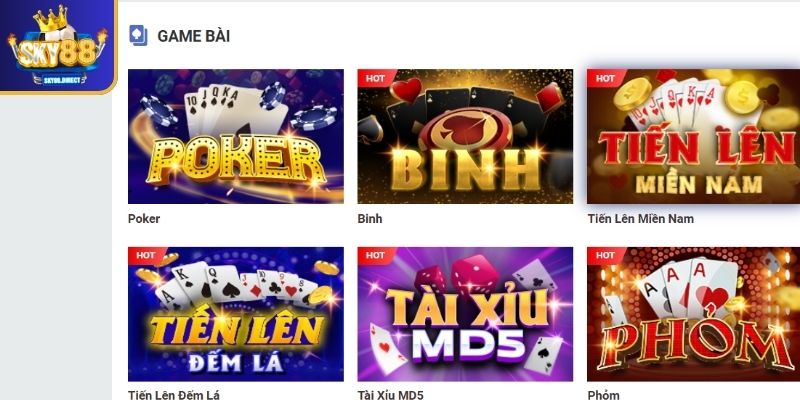 Poker SKY88 - Sự lựa chọn hàng đầu cho game thủ