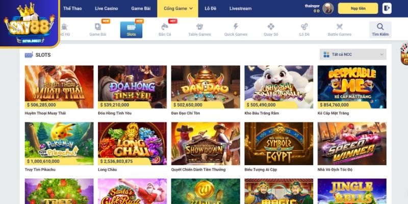 Slot game đỉnh cao