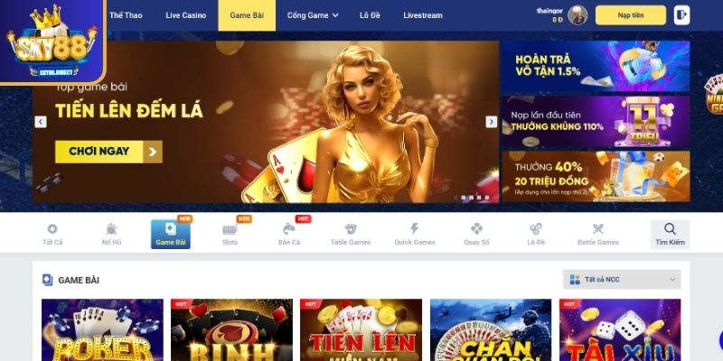 Tại sao game bài online SKY88 lại được yêu thích?